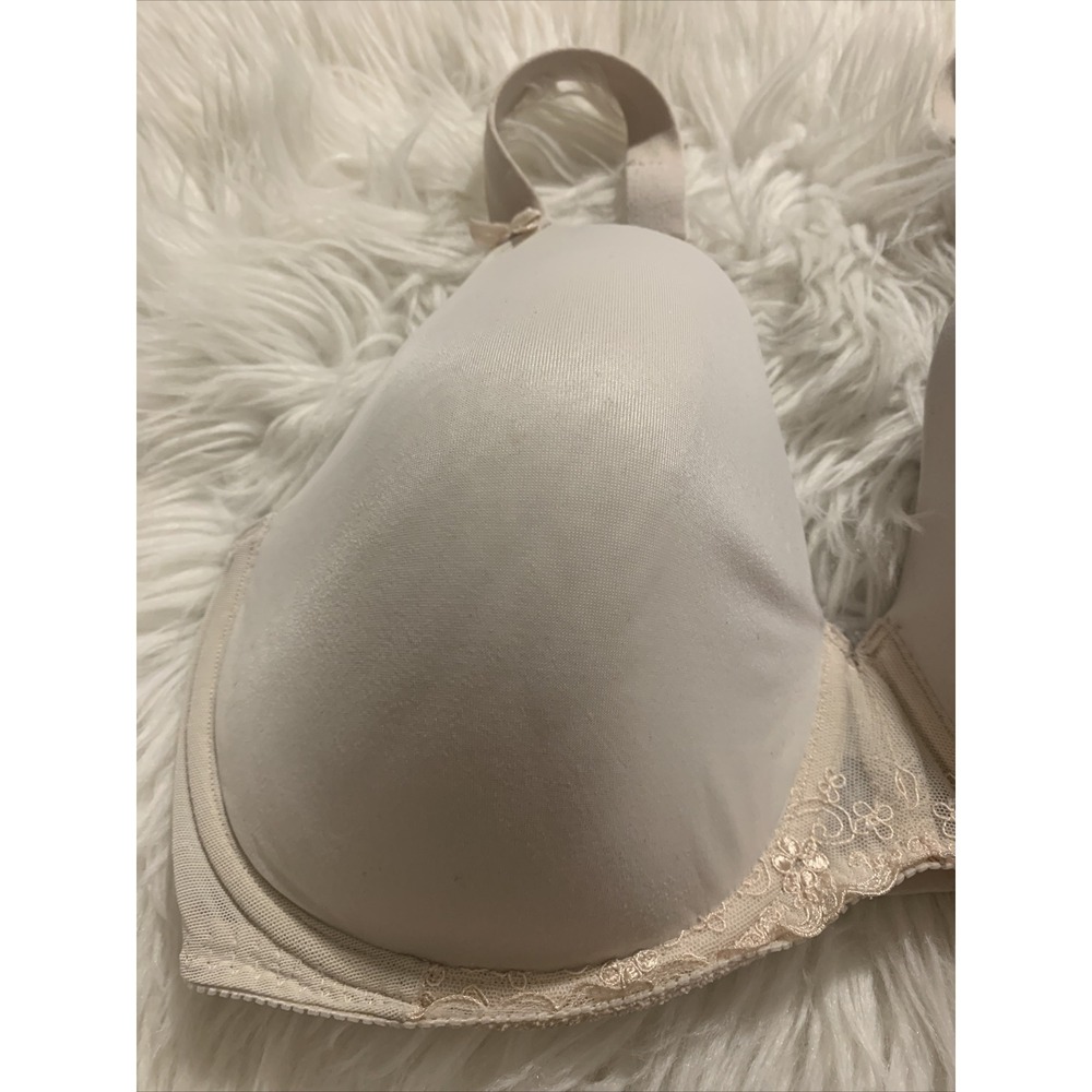 olga full coverage t shirt bra beige 38DD style 35178 - Picture 4 of 10
